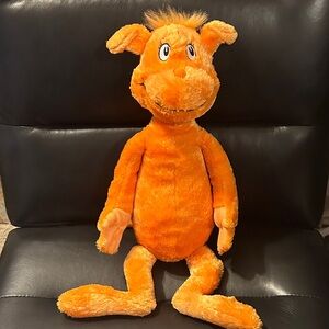 Dr. Seuss Orange Plush Character from Dr Seuss The Foot Book
